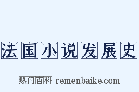 法国小说发展史是什么意思的图片